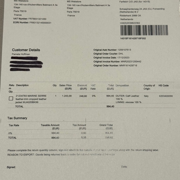 Marine Serre Embossed Leather Cropped Jacket - Picture 13 of 14